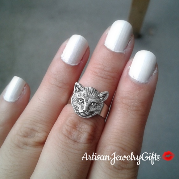 Handmade Artisanjewelrygifts Jewelry Cat Ring Sterling Silver